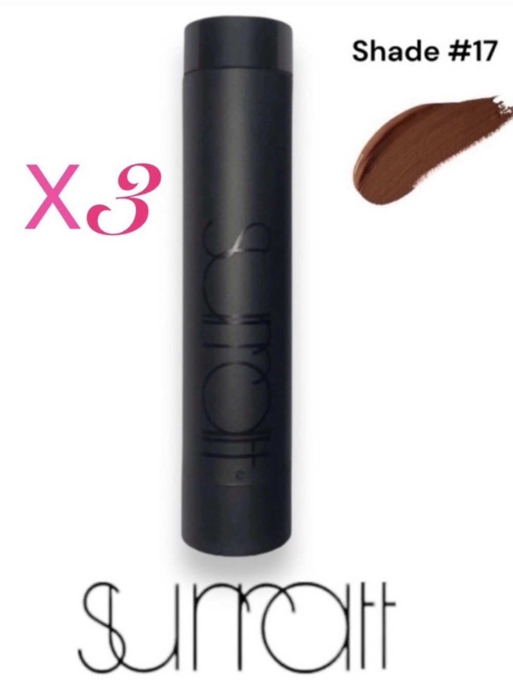 3x Surratt Surreal Skin Foundation Wand Shade 17 REFILL | Rich Brown / Yellow